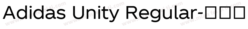 Adidas Unity Regular字体转换